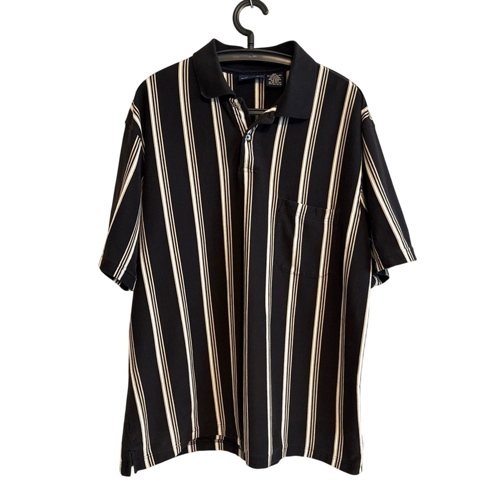 Puritan Men's Striped 2XL Polo Shirt Casual Athleisure Minimalist Office